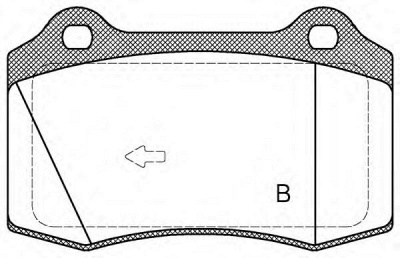 OPEN PARTS bpa043455 -  Комплект тормозных колодок, дисковый тормоз